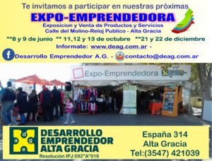 Expo en Calle del Molino-Tajamar Alta Gracia
